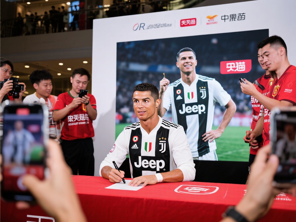 品牌宣传
随着C罗声名鹊起，他与多个国