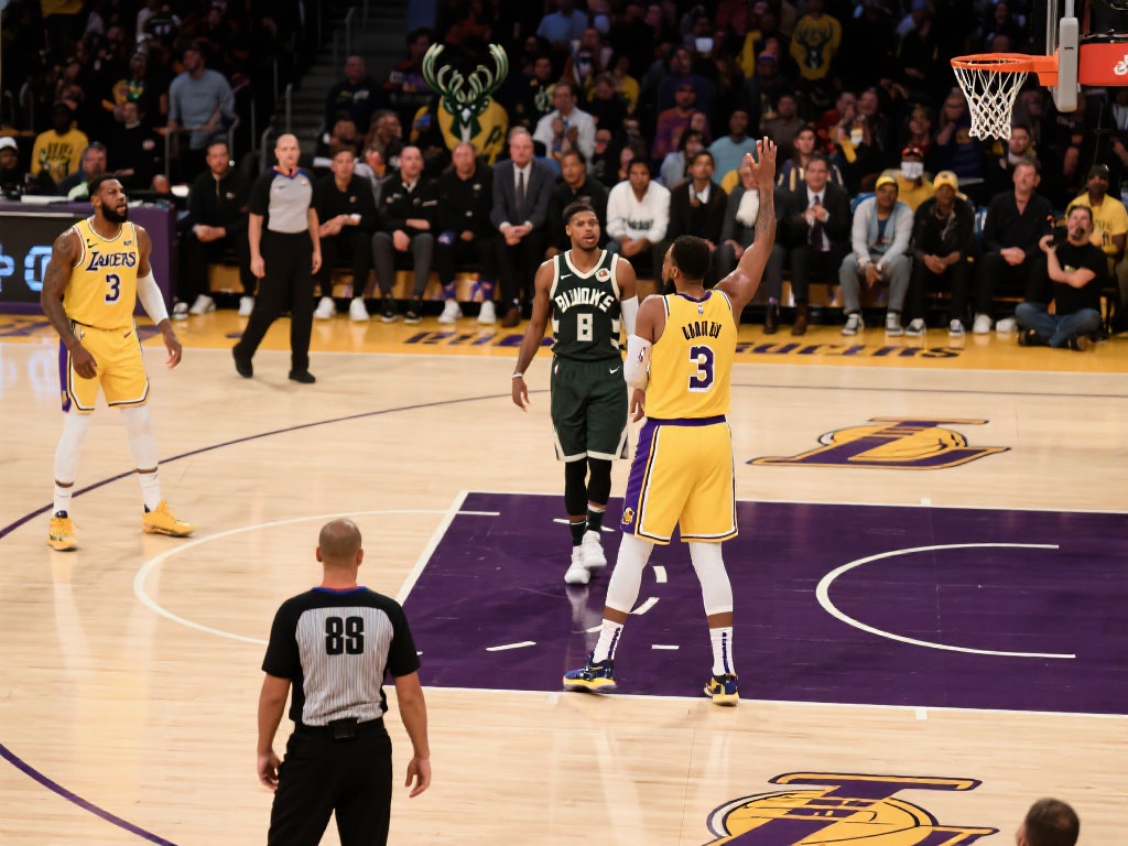 湖人雄鹿巅峰对决,季后赛战火燃至高潮 在激情四溢的NBA季后赛中,湖人与雄鹿的